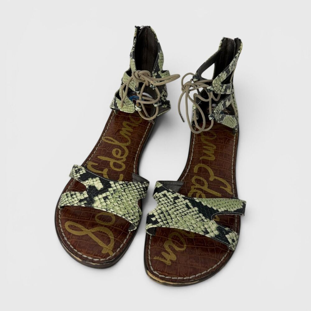 Sam Edelman Snake Print Gladiator Sandals Size7.5